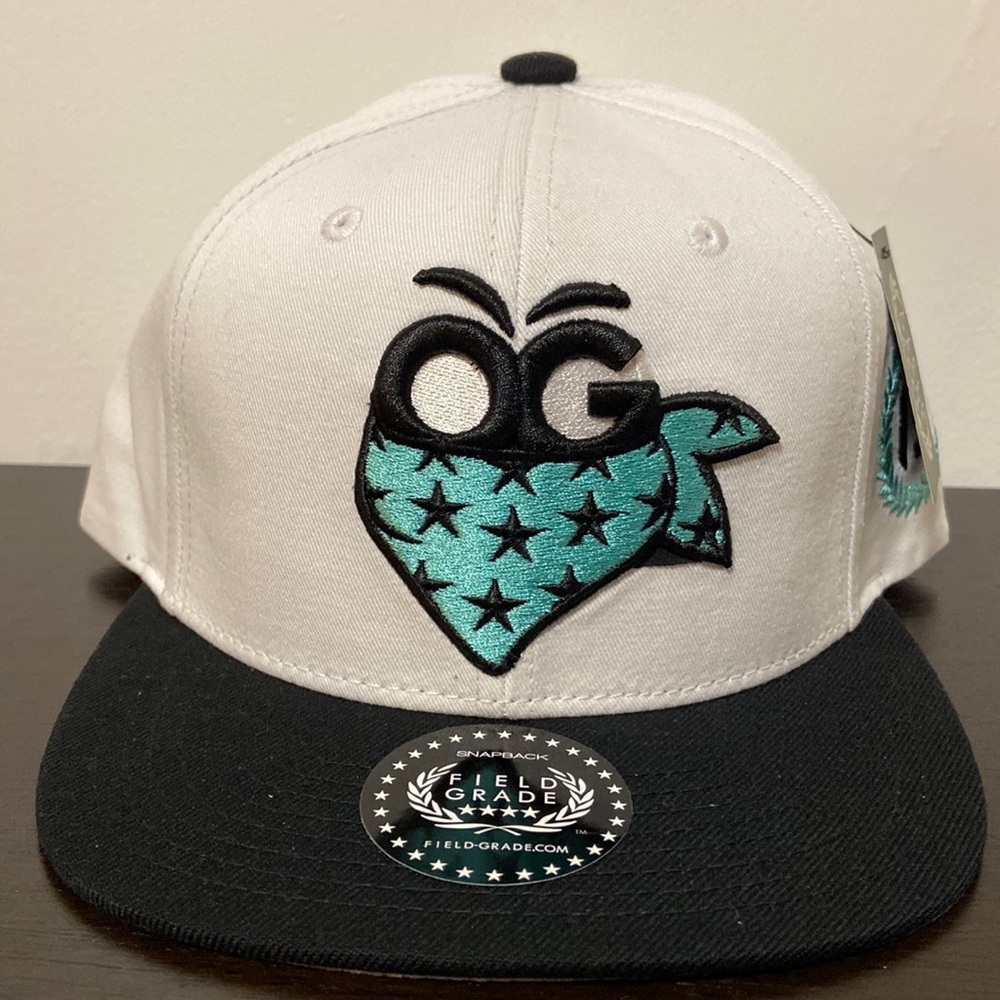 Banditos White/Teal Snapback Hat